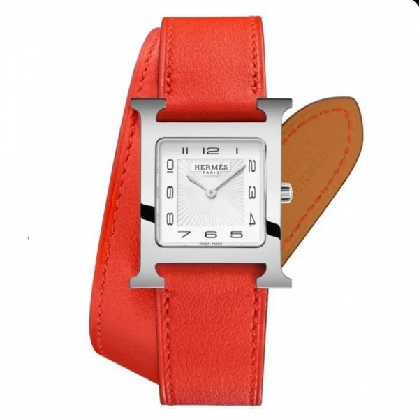 Hermes - H Hour MM Candy Orange Timepiece
